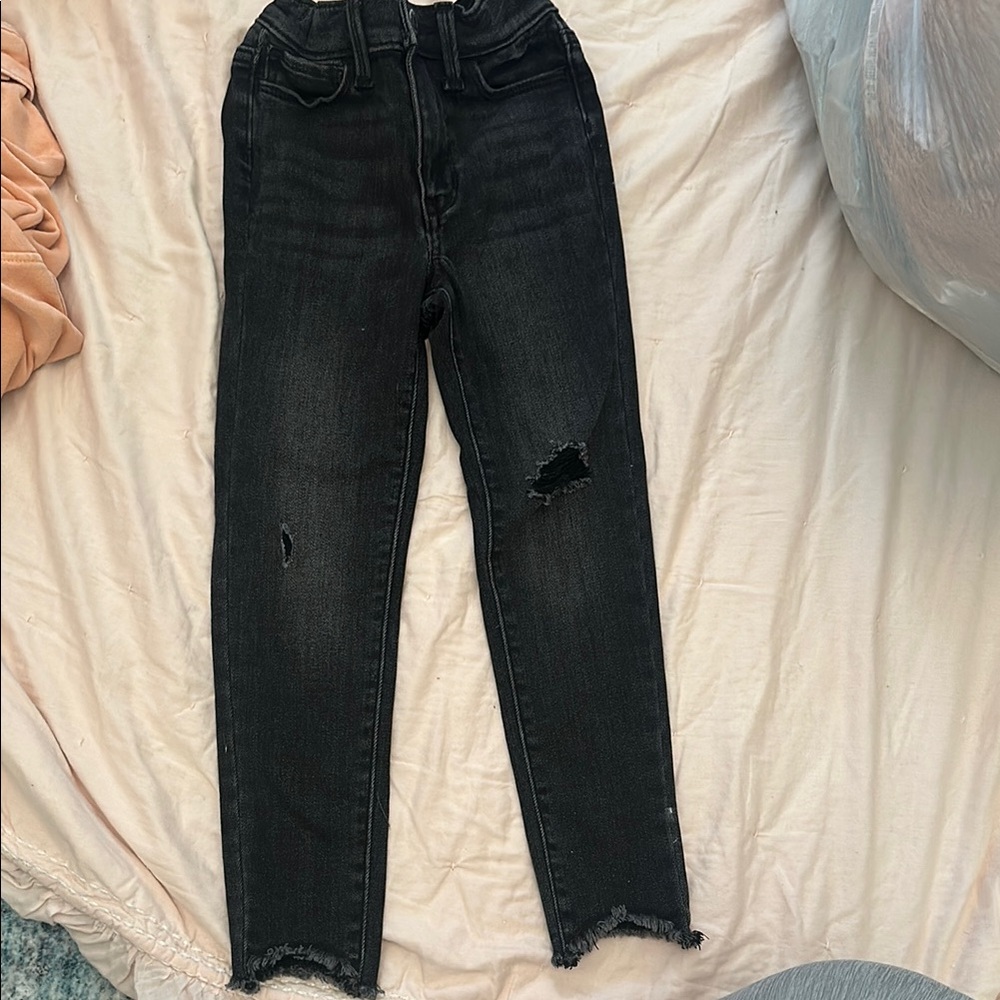 Old Navy Black Distressed Jeans Slim Fit